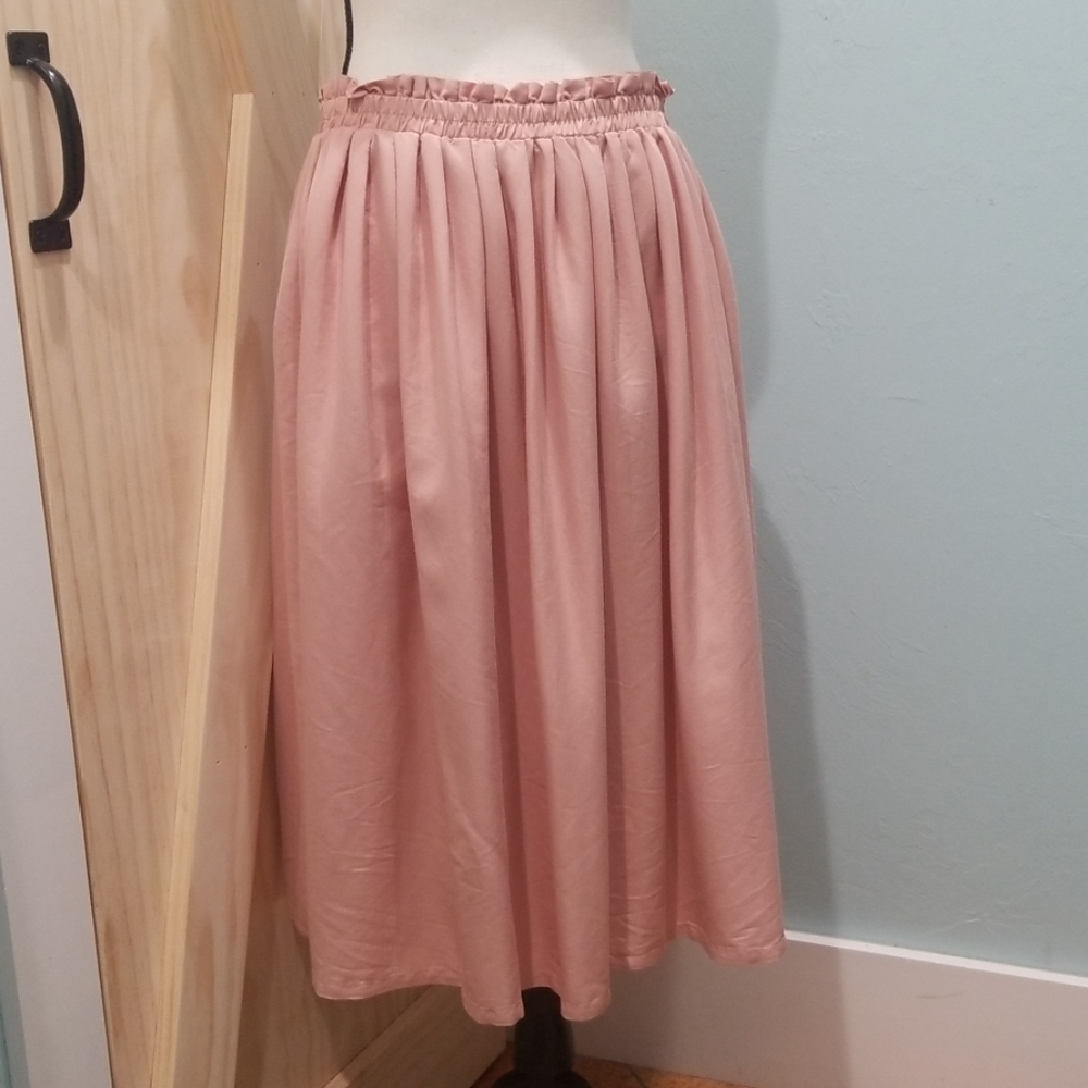 Pink Midi Skirt